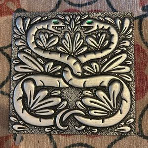 Chamber of Secrets Silver Bejeweled Notebook 🐍